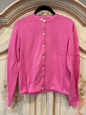 Lilly Pulitzer Y2K Vintage Pink Cotton Cardigan Size XS